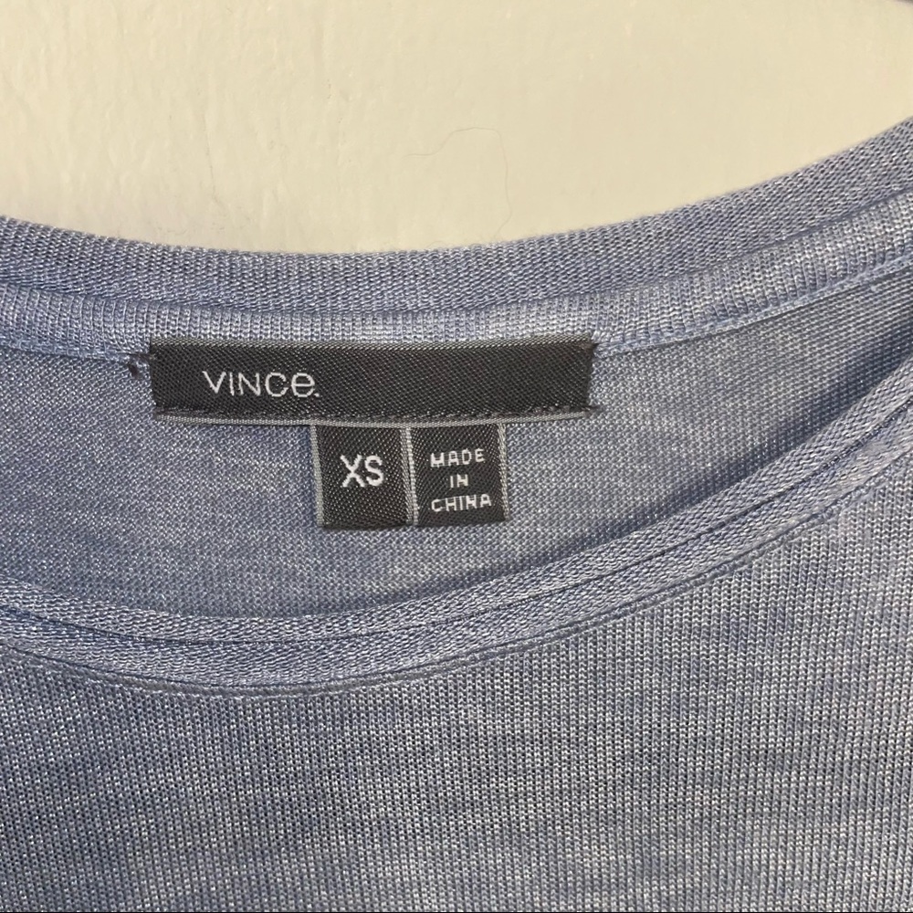 Vince Womens Blue Long Sleeve Top size‎ XS - Picture 3 of 9